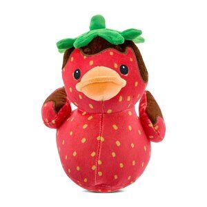 Quackerz Duck Chocolate Strawberry 7" Plush Valentines Day Way To Celebrate